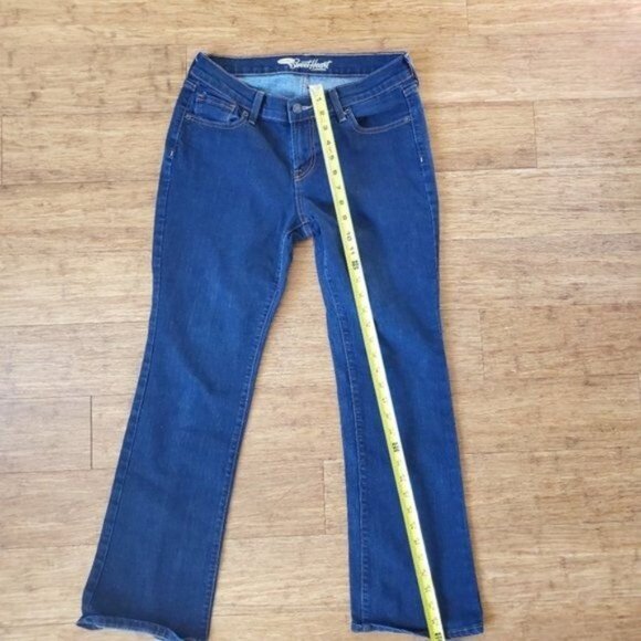 OLD NAVY Womens Jeans 6 Short Sweet Heart Dark Blue Denim Midrise - Picture 8 of 8